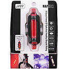 Ліхтар велосипедний стоп DC-918/BS-216, акум. Li-ion, micro USB, червоний, фото 9