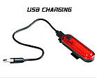 Ліхтар велосипедний задній HJ-056-5SMD акум.Li-ion, micro USB, Waterproof, фото 2