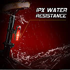 Ліхтар велосипедний задній HJ-056-5SMD акум.Li-ion, micro USB, Waterproof, фото 6