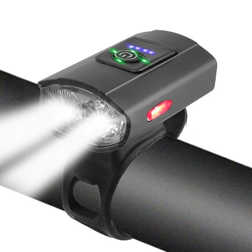 Фара велосипедна передня 2285-2XPE, Ultra Light, індикатор заряду, акум-р., ЗП micro USB