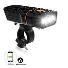 Фара велосипедна передня AU253-3T6, аккум-р, 450 LM, 2400 mAh, PowerBank, ЗУ micro USB, фото 2