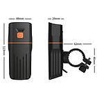 Фара велосипедна передня AU253-3T6, аккум-р, 450 LM, 2400 mAh, PowerBank, ЗУ micro USB, фото 3