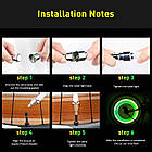 Ковпачки велосипедні світлодіодні на золотушник DEN-079 RGB різнобарвні 2 шт., фото 4