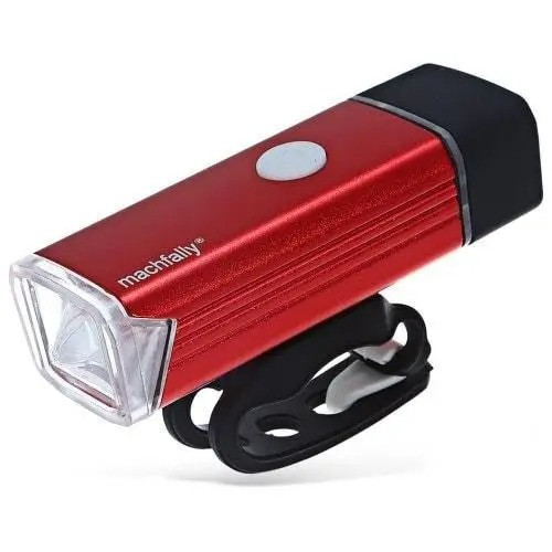 Фара велосипедна передня MC-QD-001 Machfally, акумулятор 1200 mAh, USB, 180 люменів, червоний, фото 1