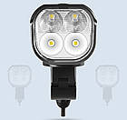 Фара велосипедна з сигналом FY-336-4T6 виносна кнопка, Power Bank, акум-р, ЗП micro USB, фото 4