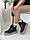 36 р. Жіночі зимові черевики кросівки хайтопи на платформі, натуральна шкіра, фото 5