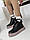 36 р. Жіночі зимові черевики кросівки хайтопи на платформі, натуральна шкіра, фото 7