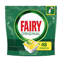 Таблетки для посудомийної машини Fairy Original Все в 1, з ароматом лимону, 48 шт