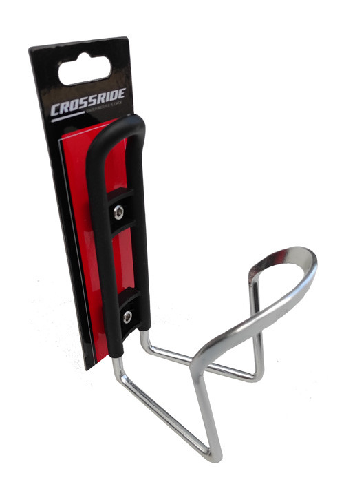 Фляготримач велосипедний CROSSRIDE CR-BC20 алюміній, срібло, фото 1