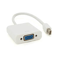 Конвертер mini Display Port (папа) на VGA(мама) 30cm, White, 4K/2K, Пакет h