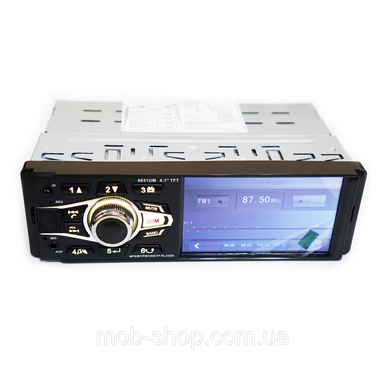 1DIN Автомагнітола 4031 MP5 з екраном 4,1" Bluetooth AUX RGB можна дивитися фільми та відео файли
