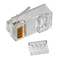 Коннектор Merlion RJ-45 8P8C UTP Cat-6 (50 шт/уп.), двойной h