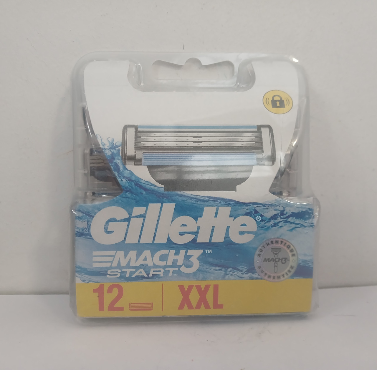 Касети чоловічі для гоління Gillette Mach 3 Start 12 шт. (Леза катриджи Жиллетт Мак 3 старт Оригінал)