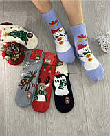 Носочки , носки норка новорічні жіночі 10 пар