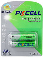 Аккумулятор PKCELL 1.2V AA 600mAh NiMH Already Charged, 2 штуки в блистере цена за блистер, Q12 h