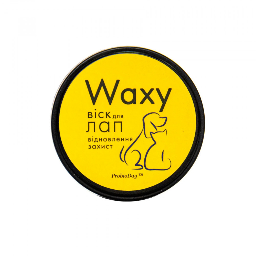 ProbioDay Waxy Віск захисний з маслом ШИ від тріщин та сухості для лап котів та собак, 40 г, фото 1