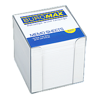 Бокс BUROMAX з білим папером 90х90х90мм 1000л.