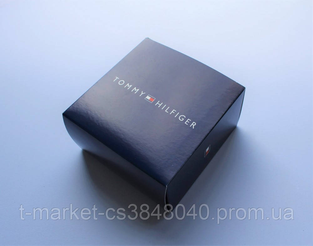 Мужской кожаный ремень Tommy Hilfiger Black - фото 4 - id-p2030940510