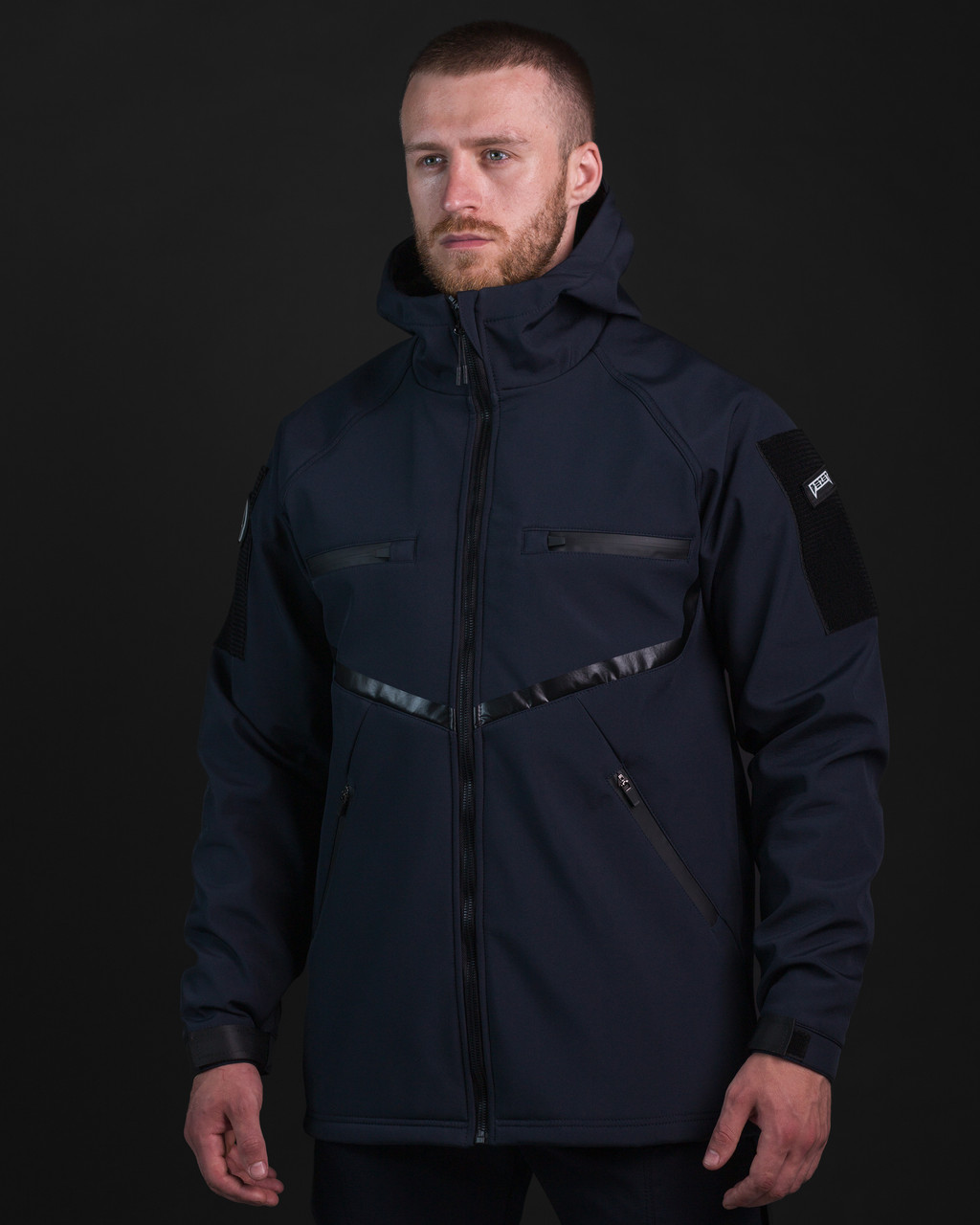 Куртка Softshell Omega синій, демісезонна чоловічі темно-синя куртка