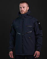 Куртка Softshell Omega синій, демісезонна чоловічі темно-синя куртка