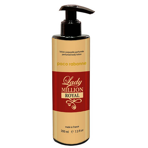 Парфумований лосьйон для тіла Paco Rabanne Lady Million Royal Brand Collection 200 мл, фото 1