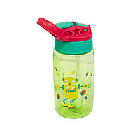 Дитяча пляшка для води з трубочкою Baby Bottle LB400 500ml Салатова пляшка-поїльник для дітей «D-s»