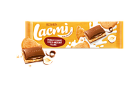 Шоколад Lacmi молочный с шоколадно-ореховой начинкой и печеньем 290г