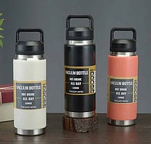 Чашка термос 0.8л 987А, Термогорнятко, Термопляшка, Термофляга, Колба для напоїв, фото 3