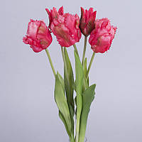 Букет латексних тюльпанів "махровий" ярко рожевий