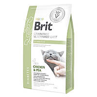 Сухой корм для кошек, при сахарном диабете Brit GF Veterinary Diet Diabetes 2 кг (курица) h