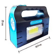Портативна сонячна станція JA-2007, Power Bank, вбудований акумулятор, сонячна батарея, ЗУ Type-C, Box, фото 3