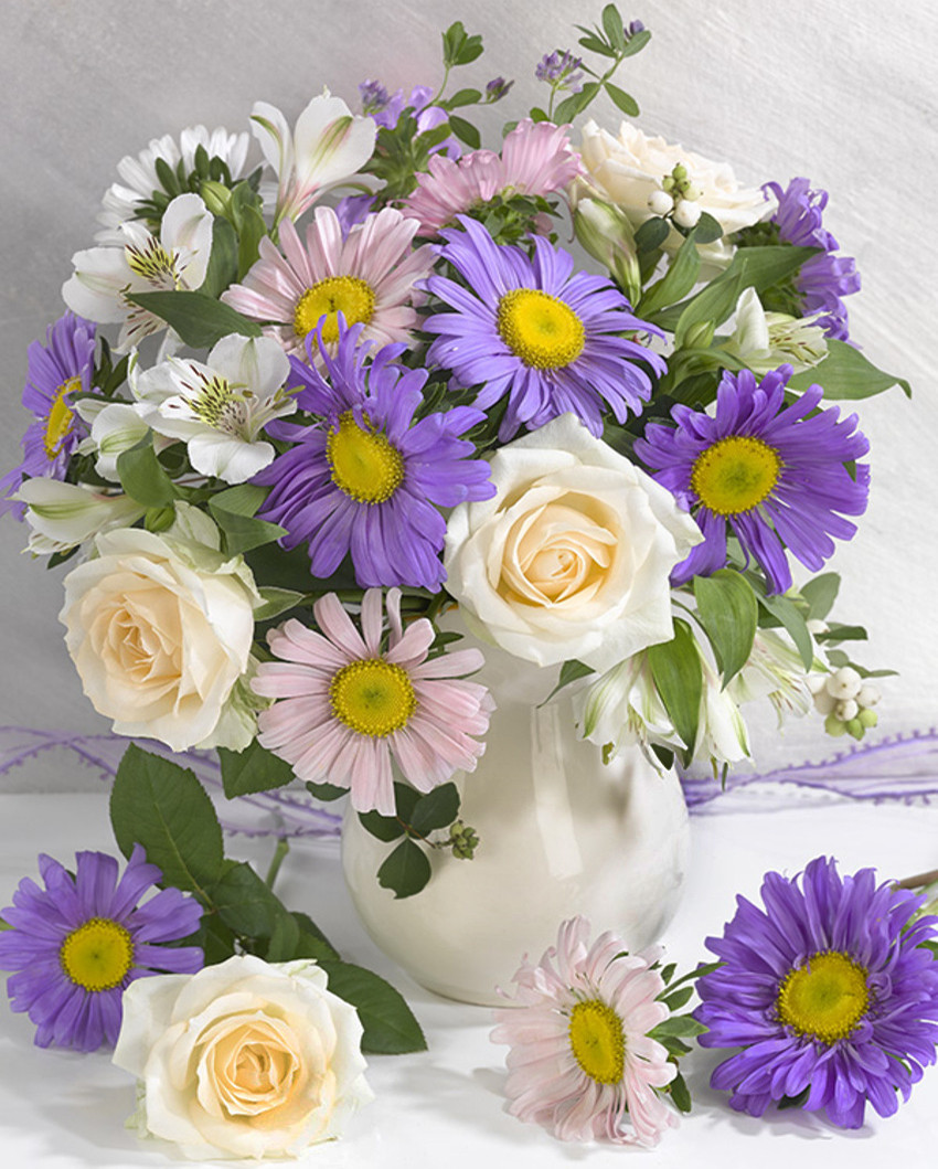 Алмазна мозаїка Ніжний букет My-Art AR-3159 (40 x 50 см) на підрамнику, фото 1