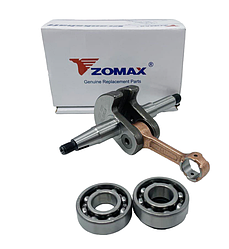 Колінвал для ZOMAX 5801, 5601, 5201 ZMC (Зомакс ЗМС/ЗМЦ) бензопили на мотопилу в зборі