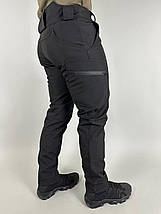 Штани ULTIMATUM Soft Shell Чорні,Демісезонні чоловічі тактичні штани soft shell, фото 2