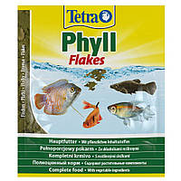 Сухой корм для аквариумных рыб Tetra в хлопьях TetraPhyll 12 г (для травоядных рыб) h