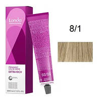 Крем-краска для волос Londacolor 8/1 Светлый блондин пепельный 60 мл original