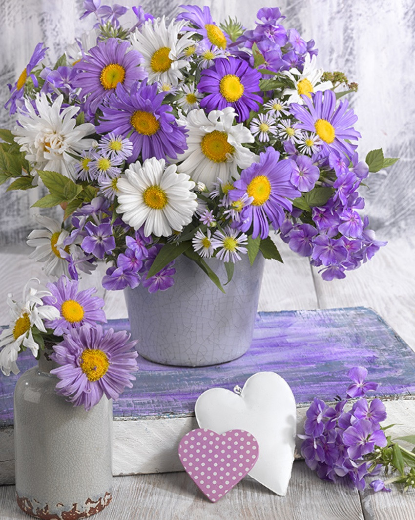 Алмазна мозаїка Романтичні ромашки My-Art AR-3160 (40 x 50 см) на підрамнику, фото 1