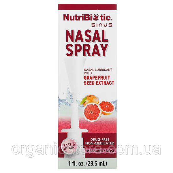 Назальний спрей, Nasal Spray, NutriBiotic, 29,5 мл