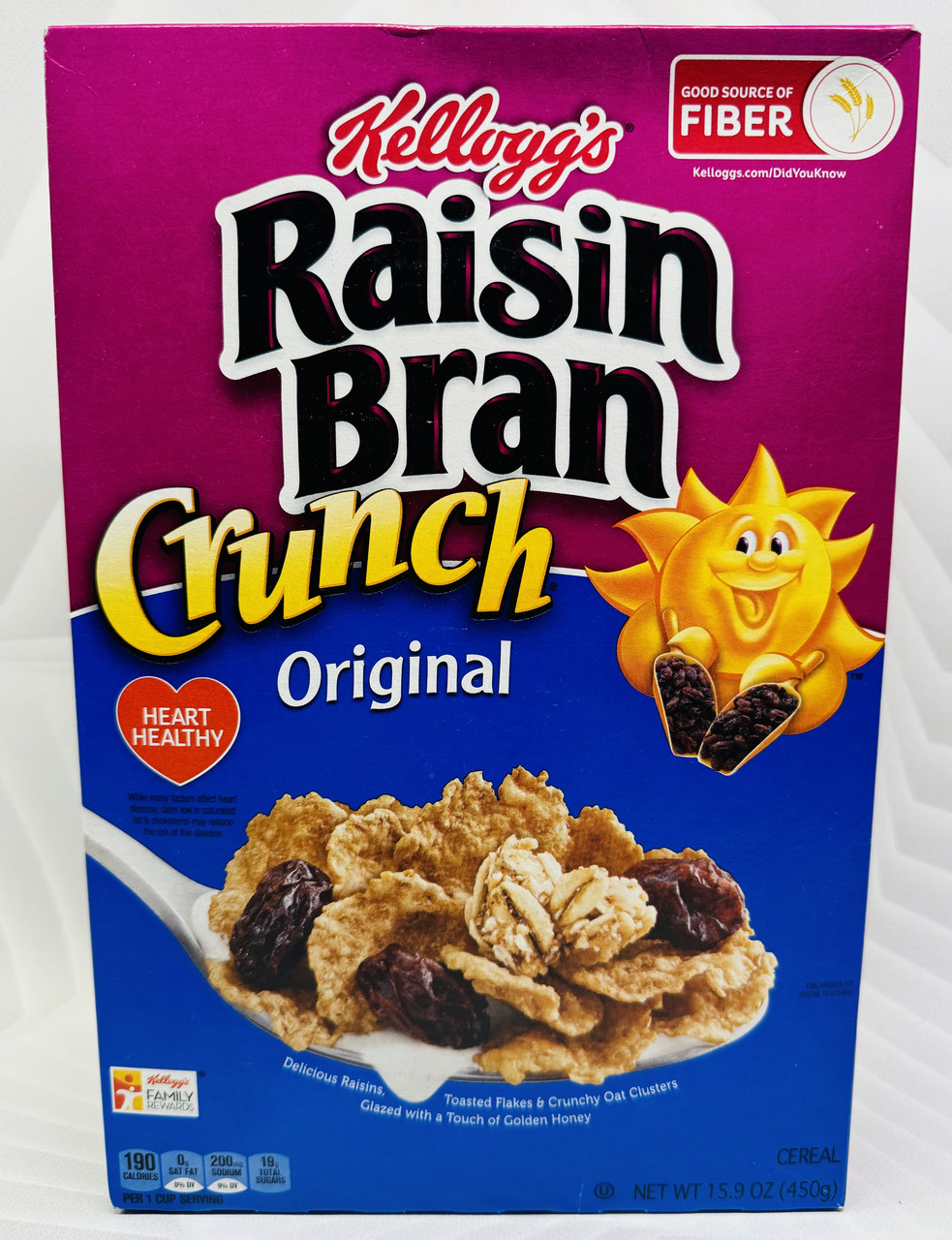 Сухий сніданок Kellogg's Raisin Bran хрумкі пластівці з родзинками
