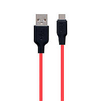 USB Hoco X21 Plus Silicone Type-C 2m Цвет Черно-Красный h