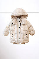 Зимняя Детская куртка Brick, молочная 110 (4-5 лет) .Хит!