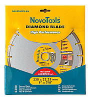 Диск алмазний NovoTools Basic 230 мм*7мм*22,23мм Сегмент