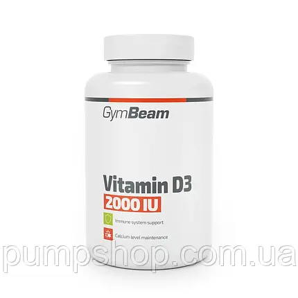 Вітамін Д3 GymBeam Vitamin D3 2000 IU 60 капс., фото 1