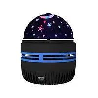 Лампа Звездное небо на подставке Bluetooth RD-1001 Крутящийся диско-шар Светомузыка ночник проектор детский h