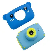 Детский цифровой фотоаппарат мишка Teddy GM-24 игрушечная фотокамера камера для детей с ушками медведь h
