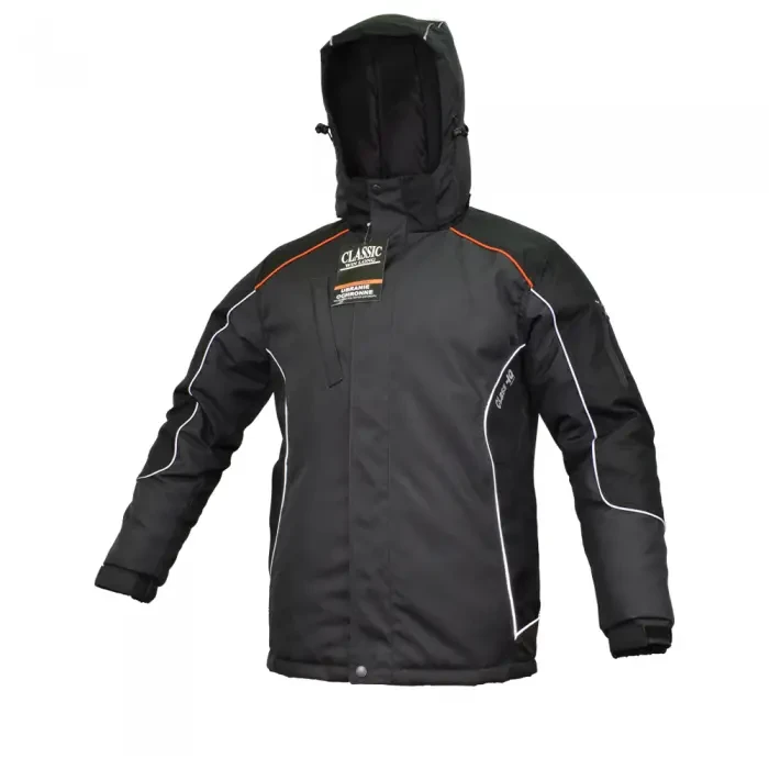 Робоча зимова куртка з капюшоном,зимовий спецодяг,утеплена куртка,уніформа тепла Artmaster Польща CLASSIC WIN LONG, фото 1