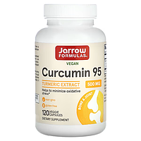 Екстракт куркуми, Curcumin 95, Jarrow Formula, 500 мг, 120 рослинних капсул