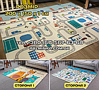 Розвиваючий килимок для повзання 200*150*1см (складний, двосторонній + сумка), фото 2