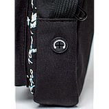 Сумка крос-боді через плече спортивна чорна сумка месенджер Korni унісекс чоловіча жіноча підліткова, фото 10