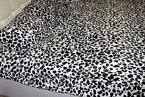 Тепла велюрова постільна білизна Євро розмір Crown — Шкура леопарда